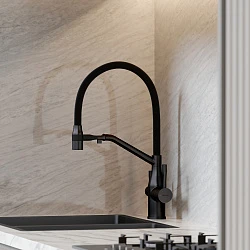 Смеситель для кухни Sancos Orta SC4008MB черный матовый