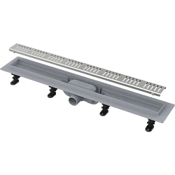 Душевой лоток AlcaPlast APZ10-Simple 650M с решеткой и опорами, хром