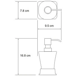 Дозатор Wasserkraft Amper K-5499B черный