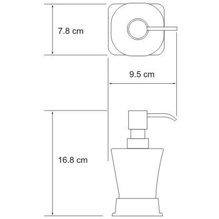 Дозатор Wasserkraft Amper K-5499B черный