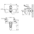 Смеситель для ванны с душем Bravat Drop-D F648162C-B-RUS хром