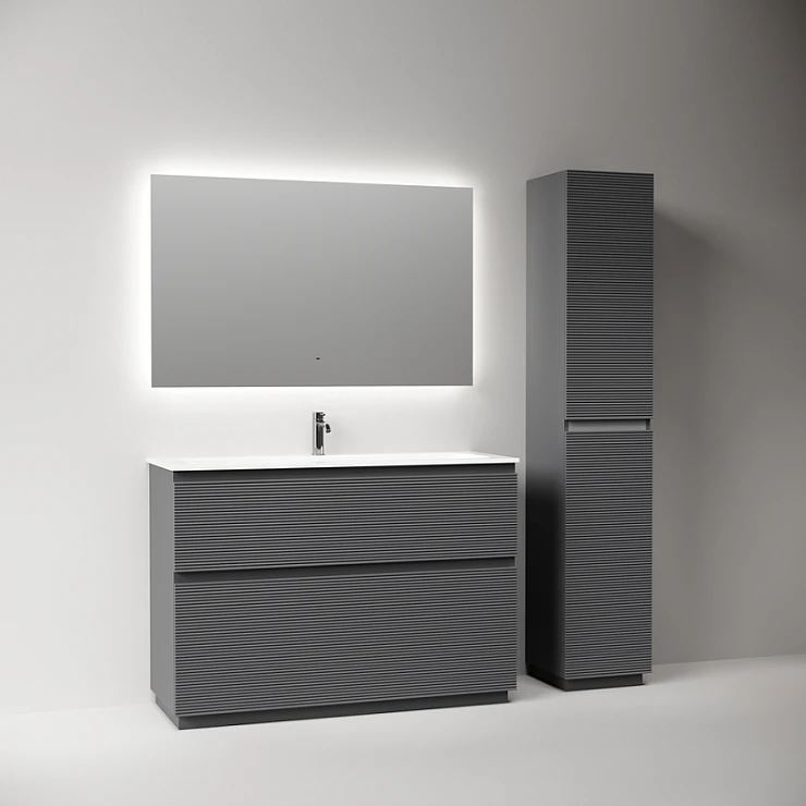 Тумба под раковину Sancos Folk Floor 120 FL120FGS напольная, Grey soft