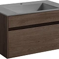 Тумба с раковиной Vincea Chiara 80 темный дуб