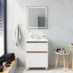 Мебель для ванной комнаты AM.PM X-Joy BK85GL Белый; Серебристый; Хром