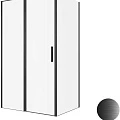 Душевой уголок Allen Brau Priority 120x90 3.31033.BBA+3.31045.BBA профиль черный, стекло прозрачное