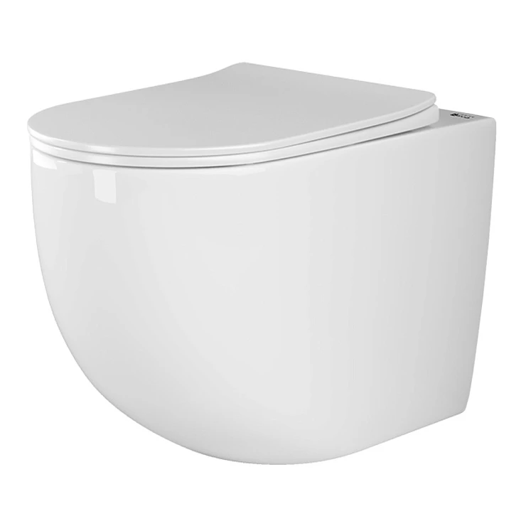Унитаз приставной Ceramica Nova Mia CN1810 белый глянец