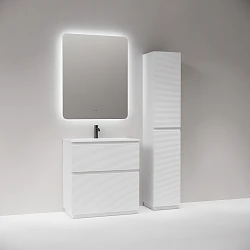 Тумба с раковиной Sancos Folk Floor 80 напольная, Bianco