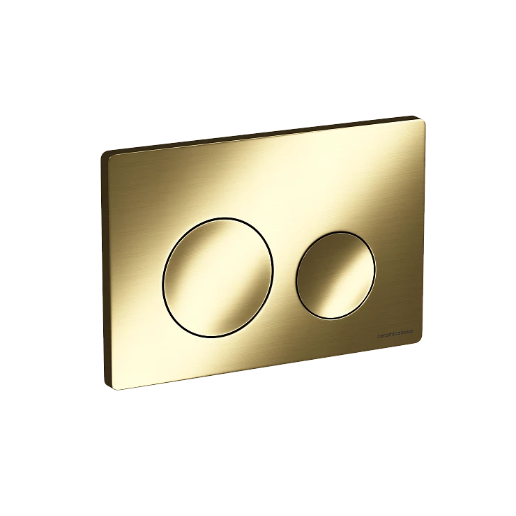 Кнопка смыва Ceramica Nova Balance Circle CN12-001BG золото брашированное