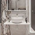 Раковина встраиваемая Belbagno Marino-Cer 90см BB-0323-90-LVB белая