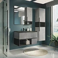 Шкаф-пенал Comforty Франкфурт 40см 00-00006505CF бетон светлый