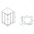 Душевой уголок RGW Passage PA-146B 70x90см 020814679-14 профиль черный, стекло прозрачное