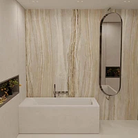 Ванна из искусственного камня Veconi Solita 150x70 SLT15070 белая глянцевая