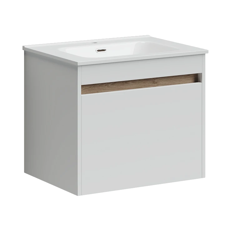 Тумба под раковину Sancos Smart 60 SM60W белая глянцевая