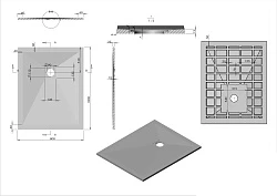 Душевой поддон Vincea 100х80см VST-4SR8010W белый