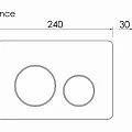Система инсталляции для унитазов Ceramica Nova Balance CN121001MB с кнопкой черной матовой