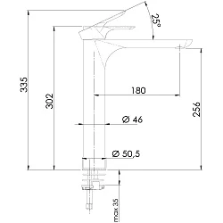 Смеситель для раковины Remer Infinity I11L хром