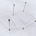 Каркас для ванны AM.PM Like W80A-170L110W-R серый
