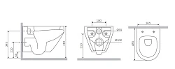 Унитаз подвесной AM.PM Spirit 2.0 C701700SC белый глянец