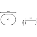 Раковина накладная Ceramica Nova Element CN6019 белая глянцевая