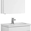 Мебель для ванной Aquanet Рондо 70 белый 2 ящика, зеркало камерино