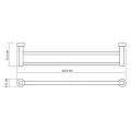 Полотенцедержатель Wasserkraft Donau K-9440 хром
