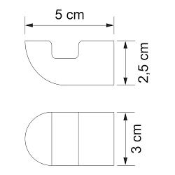 Крючок Wasserkraft Kammel K-8323 хром