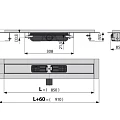 Душевой лоток AlcaPlast APZ101 850 с опорами, хром