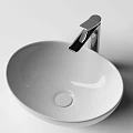 Раковина накладная Ceramica Nova Element CN6016 белая глянцевая