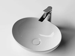 Раковина накладная Ceramica Nova Element CN6016 белая глянцевая