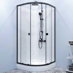 Комплект для ванной комнаты AM.PM X-Joy WK88СI Стекла прозрачные; Черный;