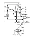 Смеситель для раковины Grohe Eurostyle New 33558LS3 белый