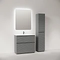 Тумба под раковину Sancos Folk Floor 90 FL90FES напольная, Ergraut soft