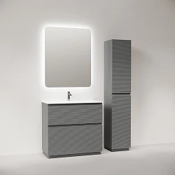 Тумба под раковину Sancos Folk Floor 90 FL90FES напольная, Ergraut soft