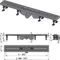 Душевой лоток AlcaPlast Optima APZ12-850 с опорами, хром