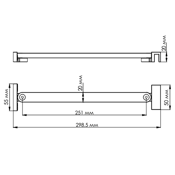 Фиксатор для шторки Wasserkraft Berkel D392