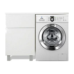 Тумба с раковиной Эстет Dallas Luxe 140 L ФР-00002519 белая глянцевая