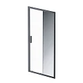 Дверь душевая в нишу AM.PM Gem 100см W90G-100-1-195BMir профиль черный, стекло прозрачное/зеркальное