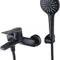 Смеситель для ванны с душем Lemark Bronx LM3714BL черный матовый