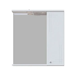 Зеркало-шкаф SanStar Июнь 60 5.1-2.4.1. с подсветкой, белый