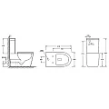 Бачок для унитаза Ceramica Nova Highlight Rimless CN1802-T