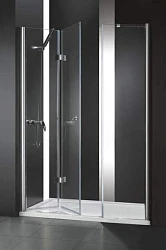 Душевая дверь в нишу Cezares Elena 90см ELENA-45/45-C-Cr профиль хром, стекло прозрачное