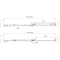 Душевая дверь в нишу Veconi Vianno 120см VN70G-120-01-C4 профиль золото, стекло прозрачно
