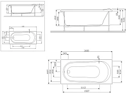 Экран AM.PM Joy 170x70 W85A-170-070W-P белый