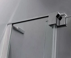 Душевой уголок Cezares Slider 110x110см SLIDER-A-2-100/110-C-NERO профиль черный, стекло прозрачное