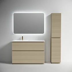 Тумба под раковину Sancos Folk Floor 120 FL120FLCP левая, напольная, капучино