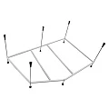 Каркас для ванны AM.PM Like W80A-170L110W-R серый
