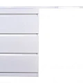 Тумба с раковиной Style Line Даллас 130 напольная, левая, белый глянец