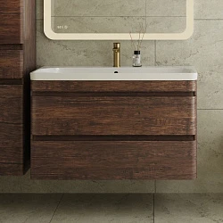 Тумба с раковиной Style Line Атлантика 100 старое дерево