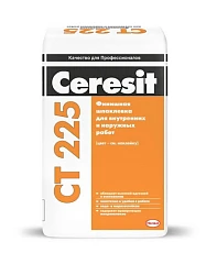 Шпатлевка цементная Ceresit СТ 225 серая 25кг 1/48