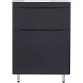 Тумба под раковину Style Line Бергамо мини 60 СС-00002308 антискрейч черный матовый